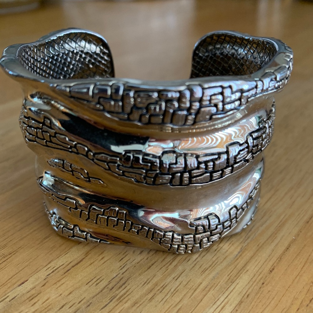 St John Gold tone wide Bracelet